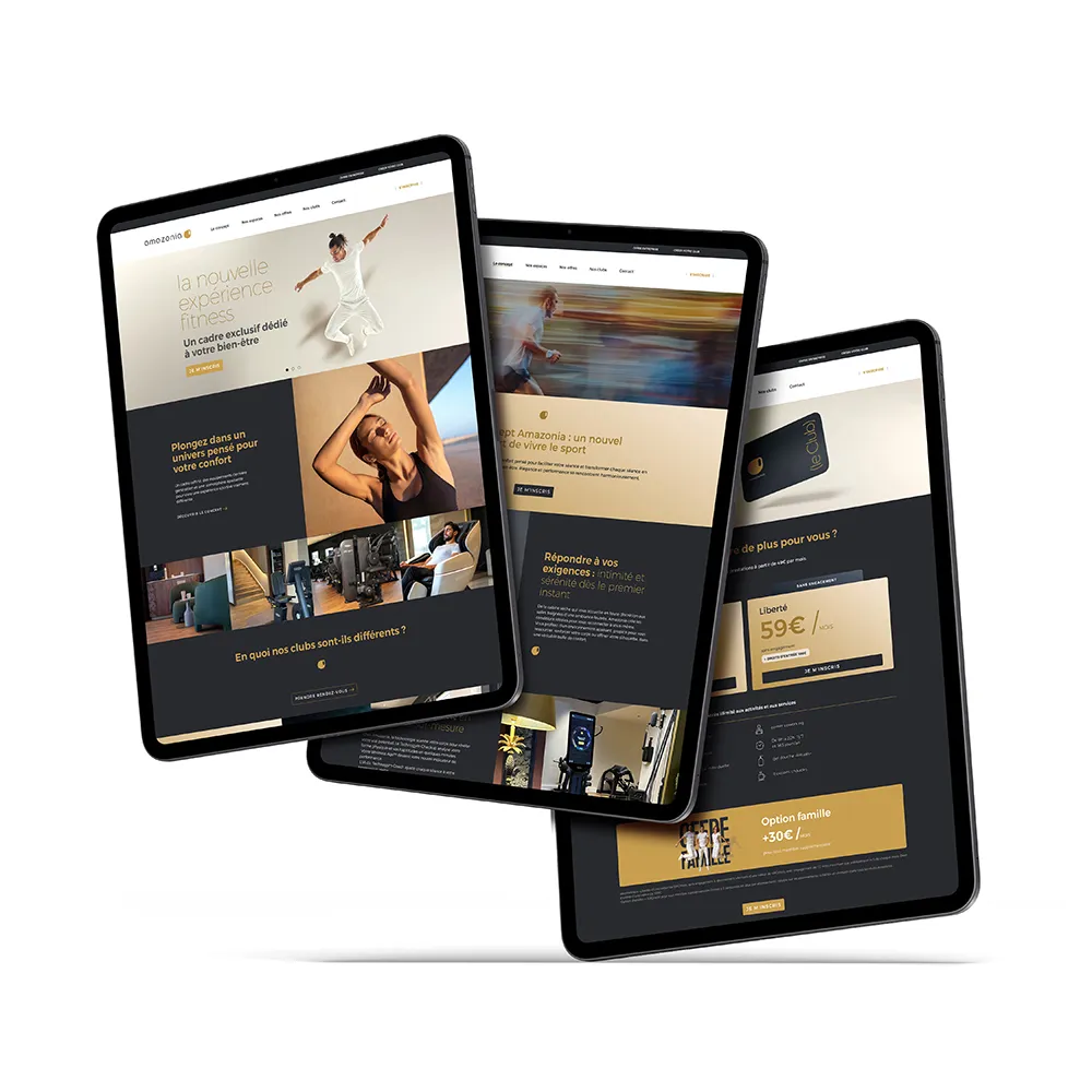 Interface site web Amazonia